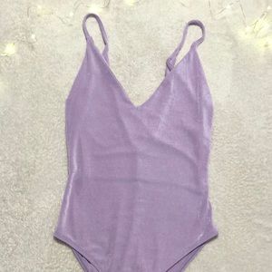 Zara purple shiny bodysuit 🎉
